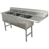 Advance Tabco FC-3-1818-18R 74 1/2