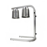 Winco EHL-2 2 Bulb Heat Lamp w/ Adjustable Arm, Aluminum, 120v