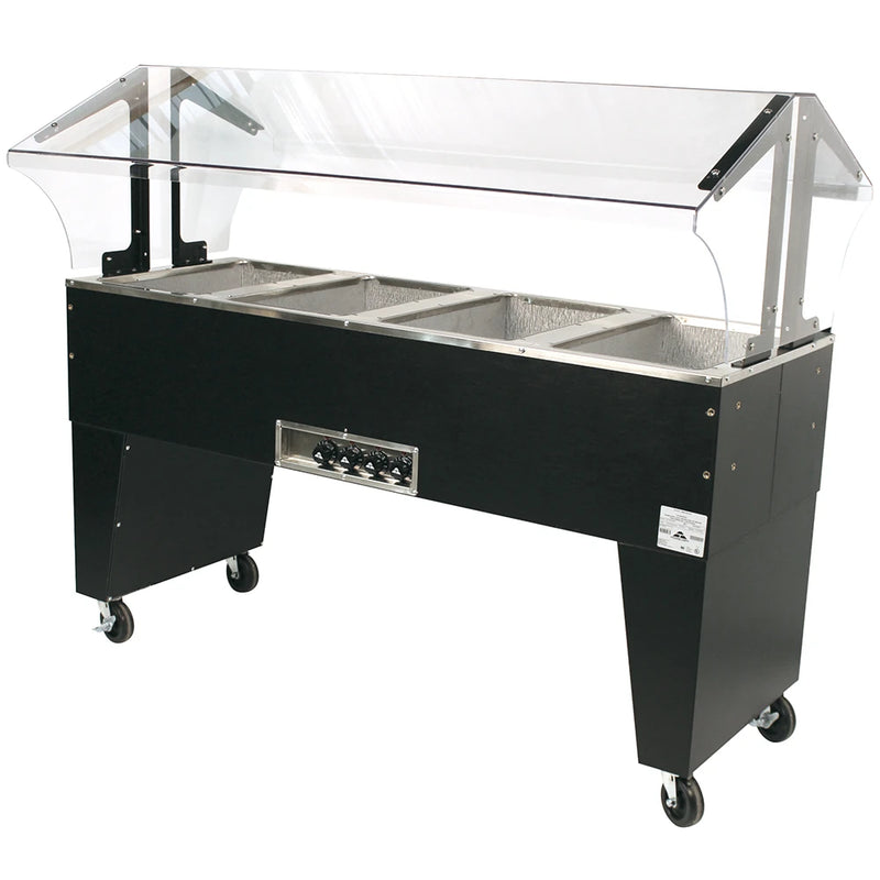 Advance Tabco B4-120-B 62 7/16" Hot Food Table w/ (4) Wells & Open Base, 120v