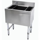 Advance Tabco SLI-12-36 36" Underbar Basics™ Cocktail Station w/ 119 lb Ice Bin, Stainless Steel