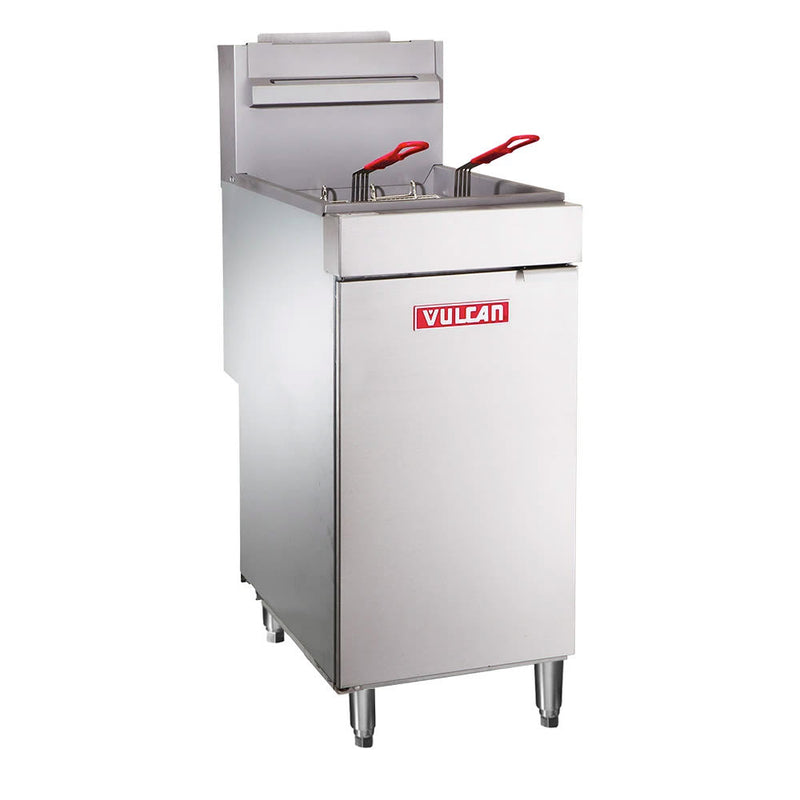 Vulcan LG500 Gas Fryer - (1) 70 lb Vat, Floor Model, Natural Gas