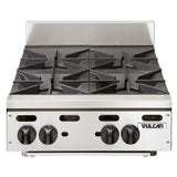 24" Gas Hotplate w/ (4) Burners & Infinite Controls, Natural Gas