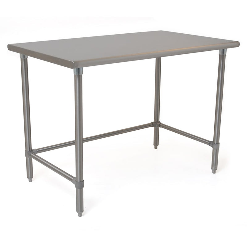 Eagle Group T3048STEB 48" 16 ga Work Table w/ Open Base & 300 Series Stainless Flat Top