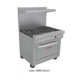 Southbend 4367A 36" 4 Burner Gas Range w/ Convection Oven, Natural Gas