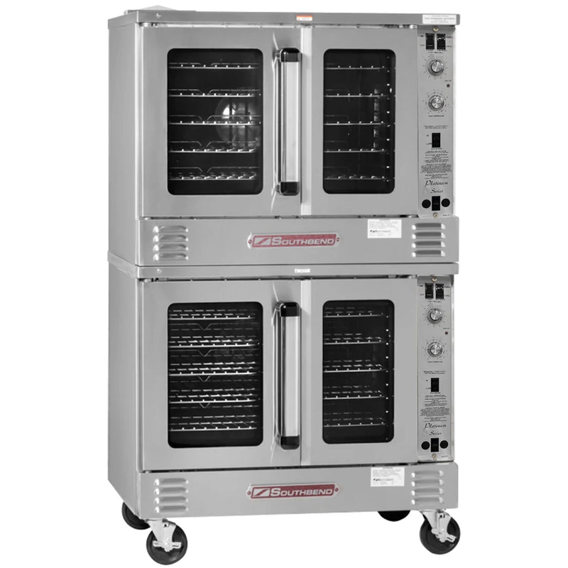 Southbend PCG140S/SD Platinum Double Full Size Natural Gas Convection Oven - 70,000 BTU