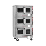 TV-Series Low Profile Electric Convection Oven Triple Deck With Standard Controls