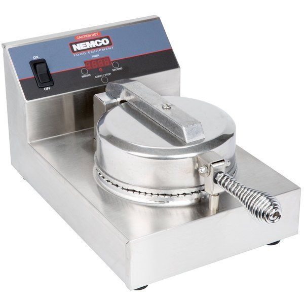 Nemco 7030A, 10-inch Single Grid Waffle Cone Maker, 120V