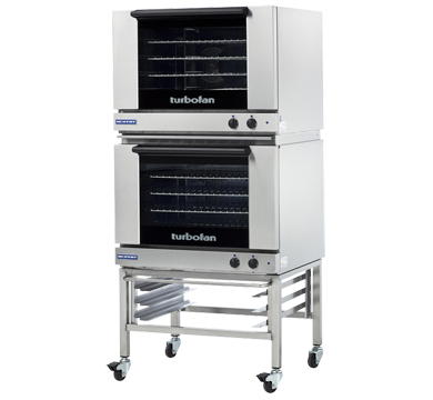 Turbofan E28M4/2 - Full Size Sheet Pan Manual Electric Convection Ovens Double Stacked