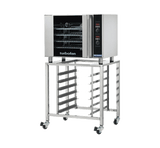 Turbofan E31D4 and SK2731U Stand - Half Size Sheet Pan Digital Electric Convection Oven on a Stainless Steel Stand