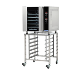 Turbofan E32D5 and SK32 Stand - Full Size Sheet Pan Digital Electric Convection Oven On a Stainless Steel Stand