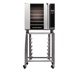 Turbofan E32T5 and SK32 Stand - Full Size Sheet Pan Touch Electric Convection Oven on a Stainless Steel Stand