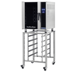 Turbofan E33T5 and SK33 Stand - Half Size Sheet Pan Touch Screen Electric Convection Oven on a Stainless Steel Stand