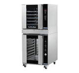 Turbofan G32D5/P8M - Full Size Sheet Pan Digital / Gas Convection Oven Double Stacked on an 8 Tray Manual / Electric Proofer / Holding Cabinet