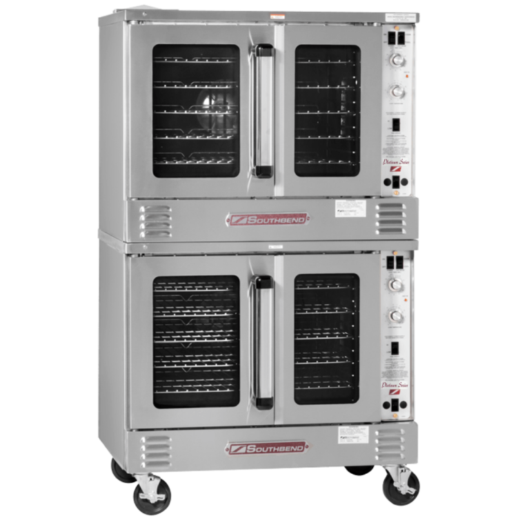Platinum Double Convection Oven, Electric 11KW Each, Bakery Depth, Standard Controls, Dependent Doors – 22KW, 240V, 1PH