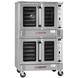 Platinum Double Convection Oven, Gas 50,000 BTU’S Each, Standard Depth, Standard Controls, Dependent Doors – Liquid Propane, 100000 Total BTU