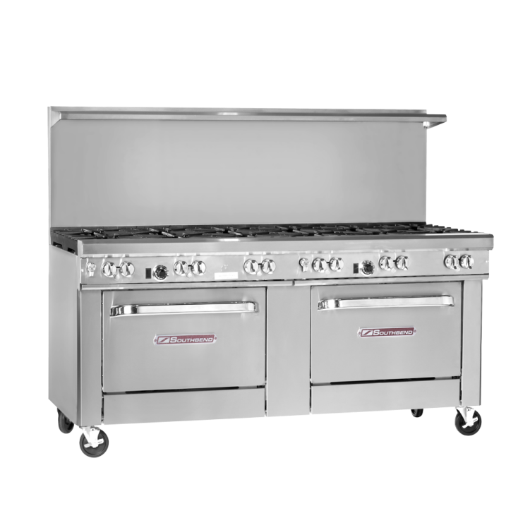 Ultimate Range, Gas, 72″, 3 Non-Clog Burners Front, 2 Pyromax Burners ...