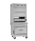 32″ Sectional Match Infrared Broiler Gas Single Deck With Warming Oven And No Base – Natural Gas, 104000 Total BTU