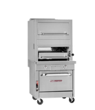 32″ Sectional Match Radiant Broiler Gas Single Deck With Warming Oven And Convection Oven Base – Natural Gas, 142000 Total BTU