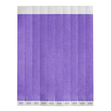 WB-100PU-S - Bar Maid Waterproof Tear-Free Wristbands - Purple Solid (500 Pieces/Pack)