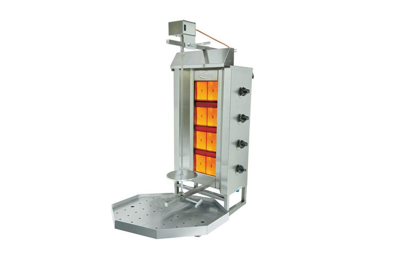 Axis AX-VB4, 4 Burners Gas Vertical Broiler, 44,382 BTU