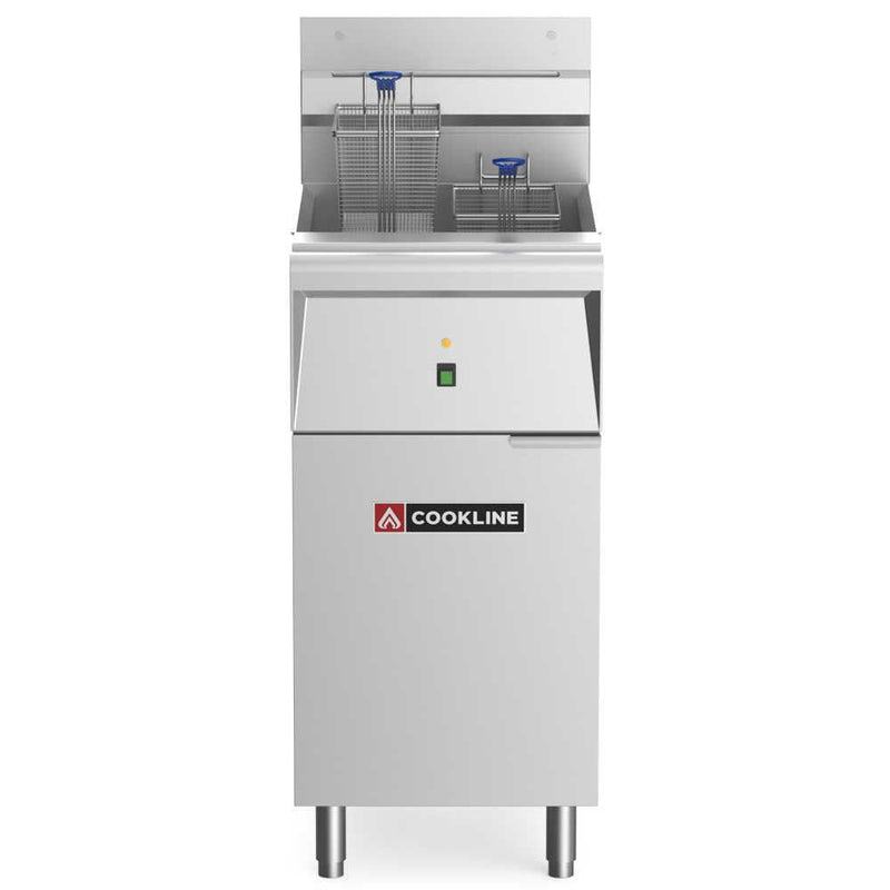 Cookline CF-40E-208-1, 40 lb. Electric Floor Fryer-208V, 1 Phase