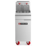 Cookline CF40-NG, Commercial 40 lb Natural Gas Deep Fryer - 90,000 BTU