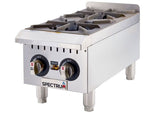 Winco NGHP-2, 12-Inch 2-Burner Spectrum Gas Hot Plate, NSF-4, ETL, cETLus