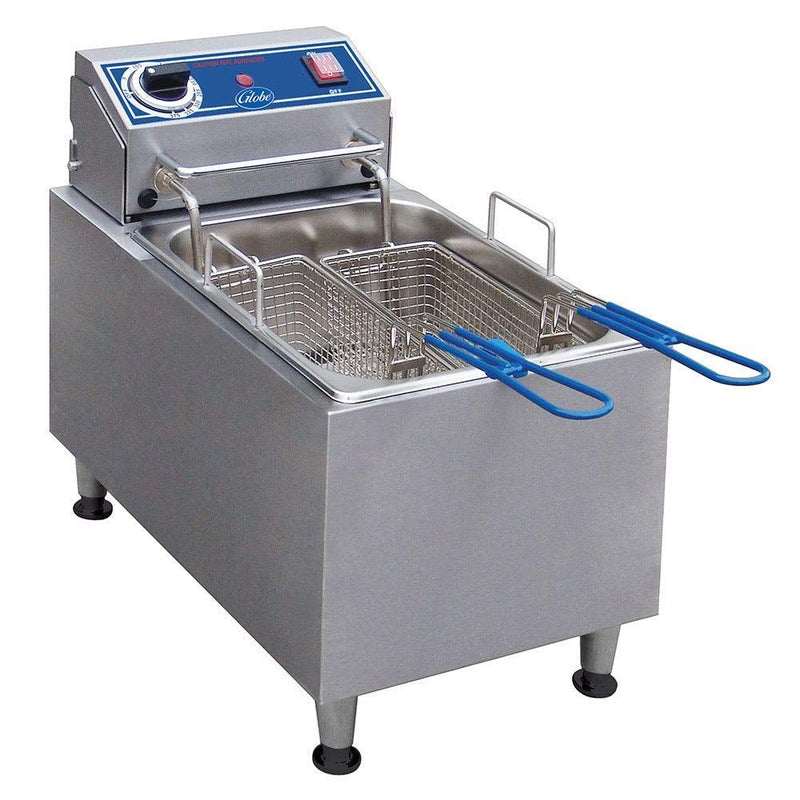 Globe PF10E, 10-Pound Electric Countertop Fryer, NSF