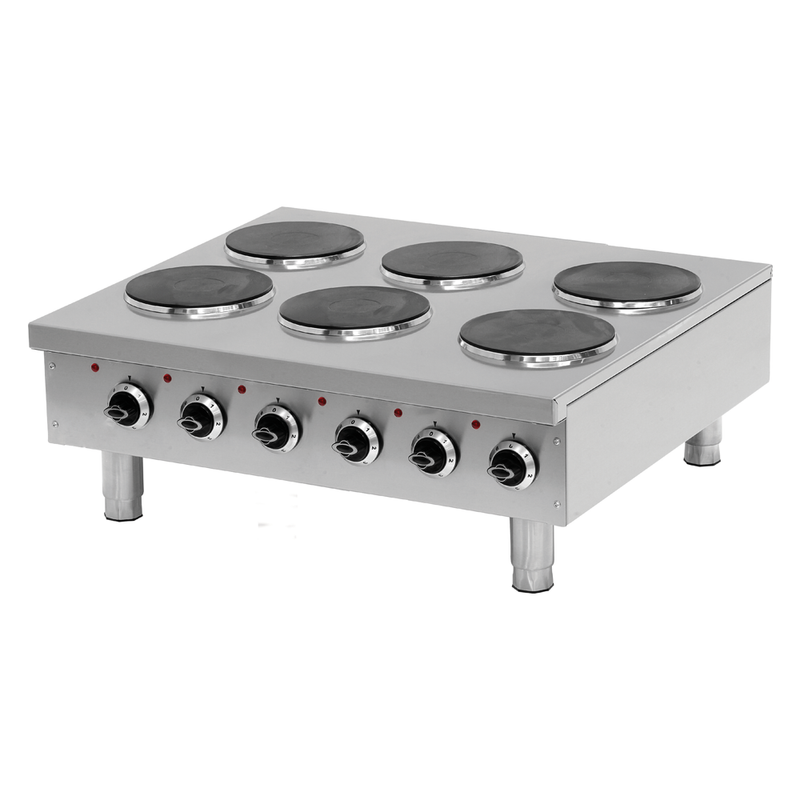 Pegasus HP-36E, 36-Inch 6-Burner Countertop Electric Range - 208V