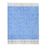 WB-100B-D - Bar Maid Waterproof Tear-Free Wristbands - Blue Pattern (500 Pieces/Pack)