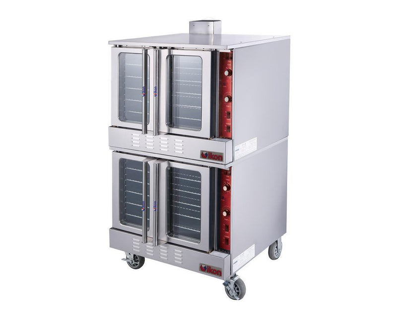 IKON IECO-2 38-inch Full-Size Double Deck Electric Convection Oven, 208V