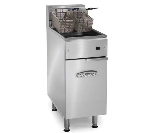 Imperial IFS-40-E-1PH, 2-Basket Floor Electric Fryer, NSF, ETL, CSA, CE