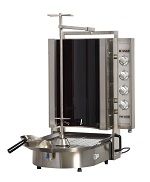 Inoksan PDE403N, 130 Lbs Electric Gyro Machine, Bottom Motor, Robax Glass, NSF, ETL