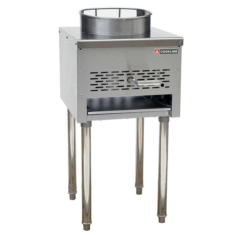 Cookline SP-1W, 13-Inch Commercial Gas Wok Range - 95,000 BTU