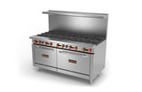Sierra SR-10-60, 60-inch 10-Burners Gas Range with 2 Ovens, 360,000 BTU (Discontinued)