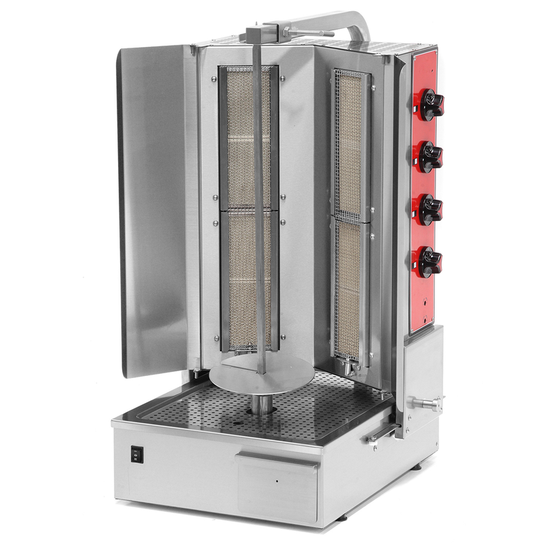 Pegasus V2C-8G, Vega Series Heavy Duty Gas Gyro Machine, 2 Columns, 8 Burners